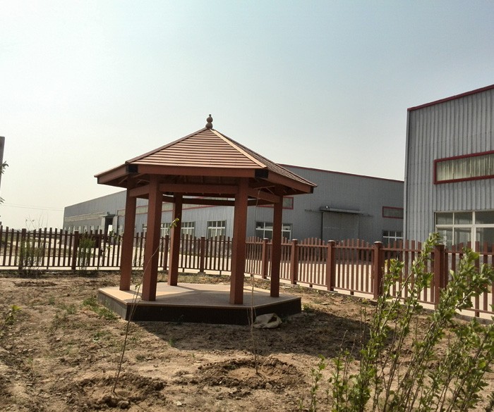 木塑亭子、生态木凉亭建造施工